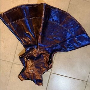 Metallic Blue and Bronze Dress